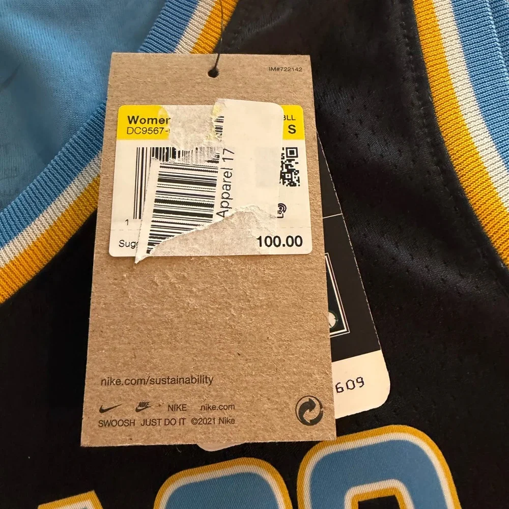 Nike Chicago Sky Angel Reese #5 Explorer Edition WNBA Jersey Black Womens Small